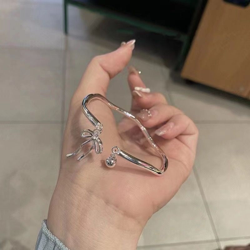 Bow Bell Opening Adjustable Girlfriends Bracelet