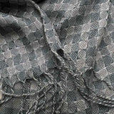 2pcs Deep Fringe Adds Movement Grey Acrylic Scarf With Fringe ,Luxe Look For Evening Wear,Scarf,vacation,daily Life,evening Party,Office Appropriate Subtlety For Women Men