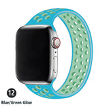 Fashion All-match Two-color Silicone Single Ring Strap