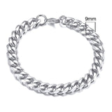 Gold Cuban Link Chain Six-sided Bracelet