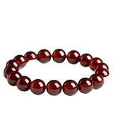 Natural Orange Red Garnet Ball Bracelet