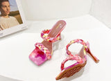 New Style Sandals With Stiletto Heels And Large Size Women's Shoes