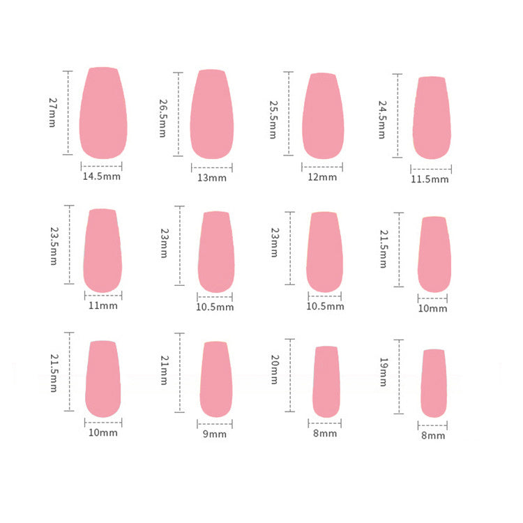 Black Edge French Style Bow Nail Sticker Detachable
