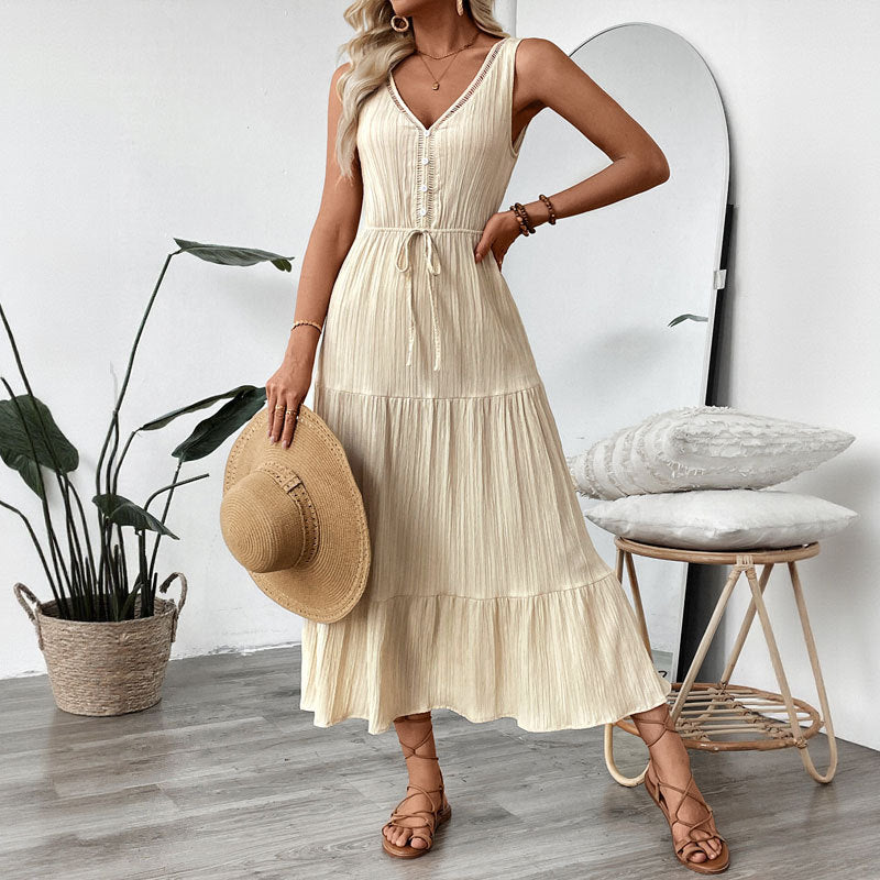 Women's Fashion Individual Casual Stitching Dress