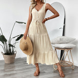 Women's Fashion Individual Casual Stitching Dress
