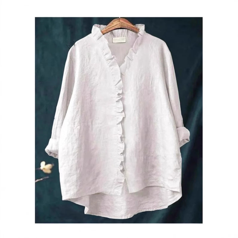 Loose Print Crew Neck Casual Plus Size Women's T-shirt