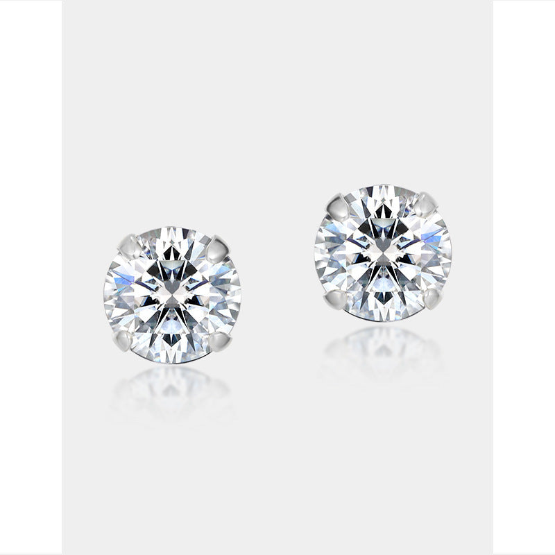 New Fashion All-matching Women's S925 Sterling Silver Stud Earrings