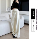 Loose Drooping Straight-leg Pants Sweatpants High Waist Slimming American Wide Leg Pants