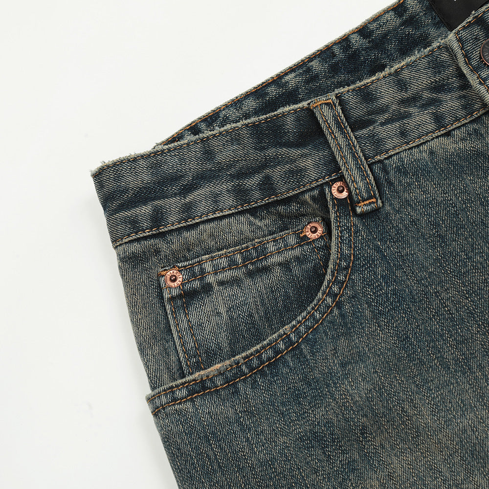 Vintage Washed Skinny Jeans For Men
