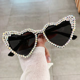 Female Cute Cat Eye Heart-shaped Sun Glasses