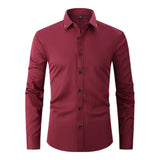 Spring Solid Color Shirt Men