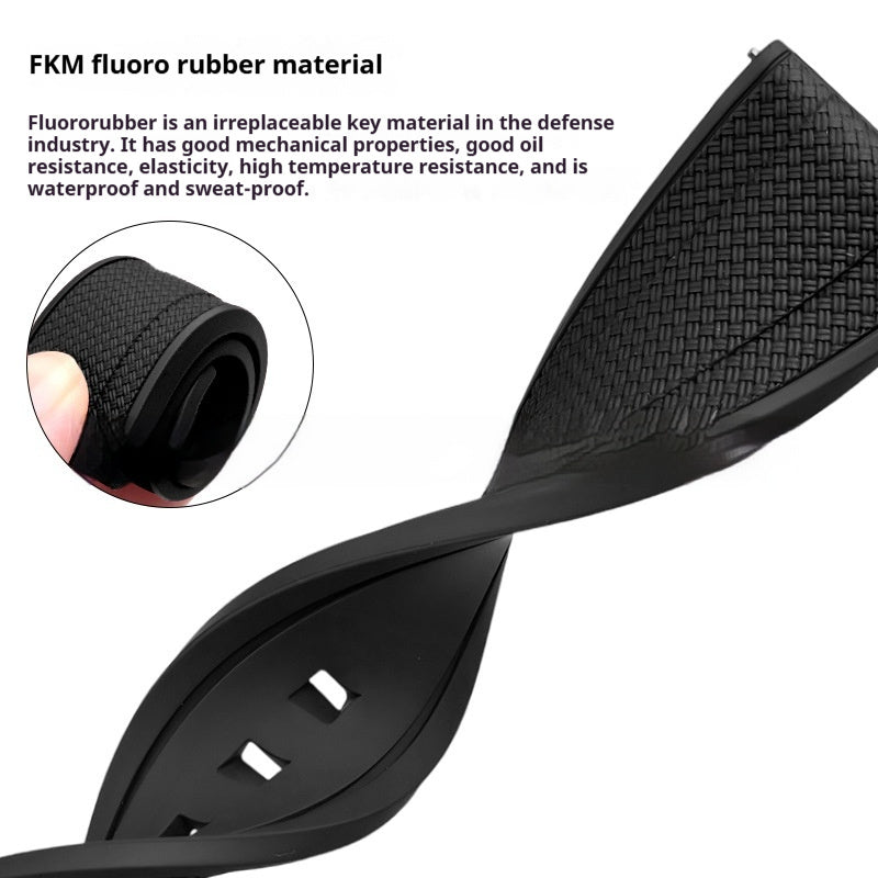 Applicable Fluororubber Strap For Men