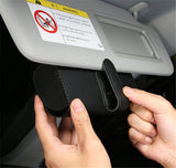 Car Hand-sewn Glasses Case Sun Visor Storage Box