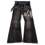 Fashion Machine Embroidery Jeans For Women