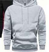 Men's Solid Color Hoodie With Pocket