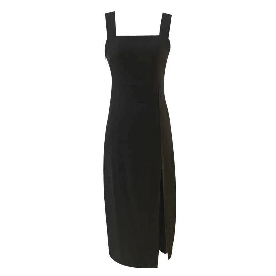 Slim Fit Slimming Slit Midi Dress