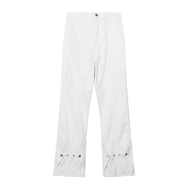 Fashion American Trousers Breasted Jeans Men