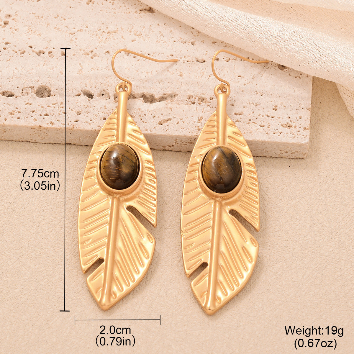 French Simplicity Style Design Tassel Earrings