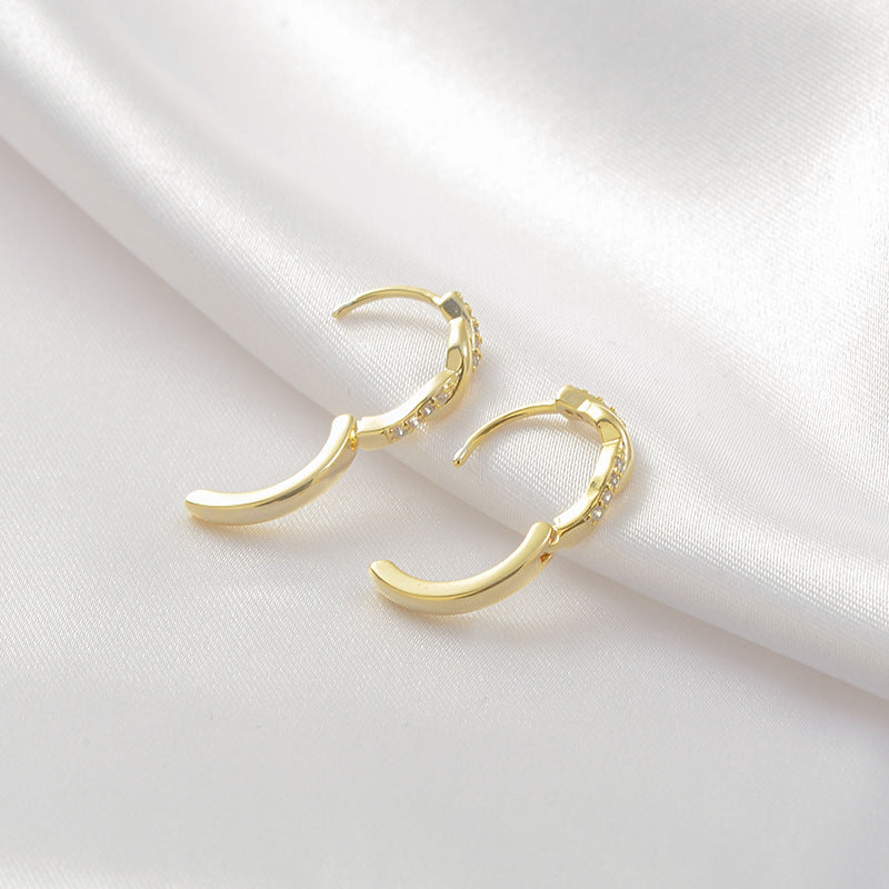 New Trendy Temperament Interwoven Earrings Female Fashion Personality Hemp Rope Earclip Earrings