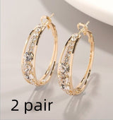 European And American Air Drill Mosaic Women's Earrings