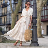 Plus Size Women's Fashion Casual Polo Collar Dress