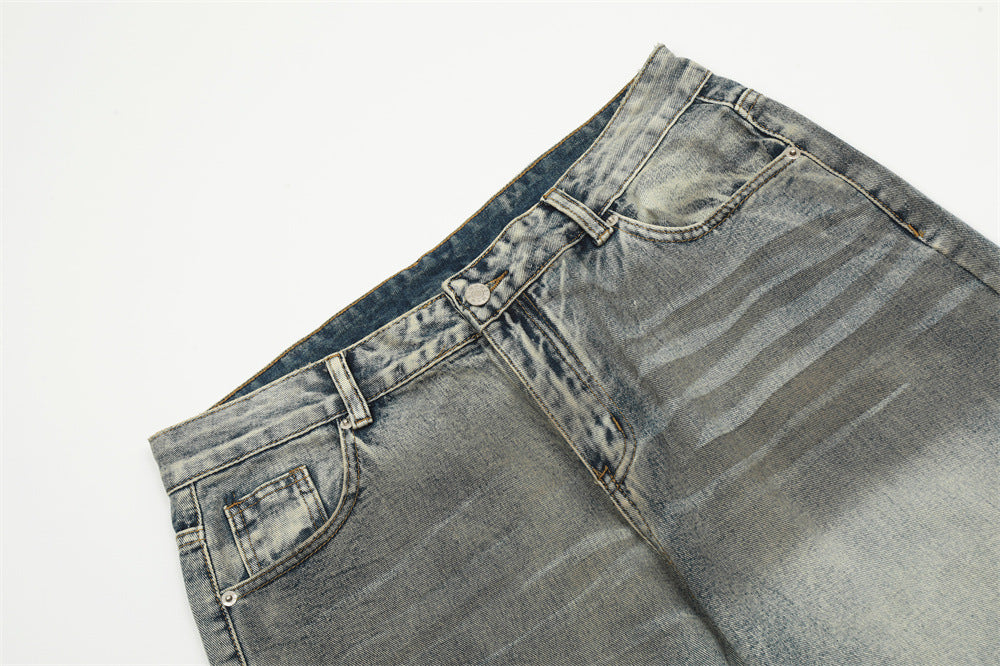 Gradient Washed Ripped Jeans For Men