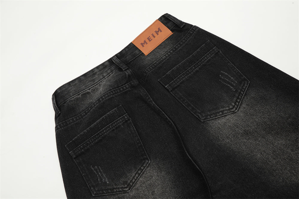 Denim Straight-leg Trousers Loose Men