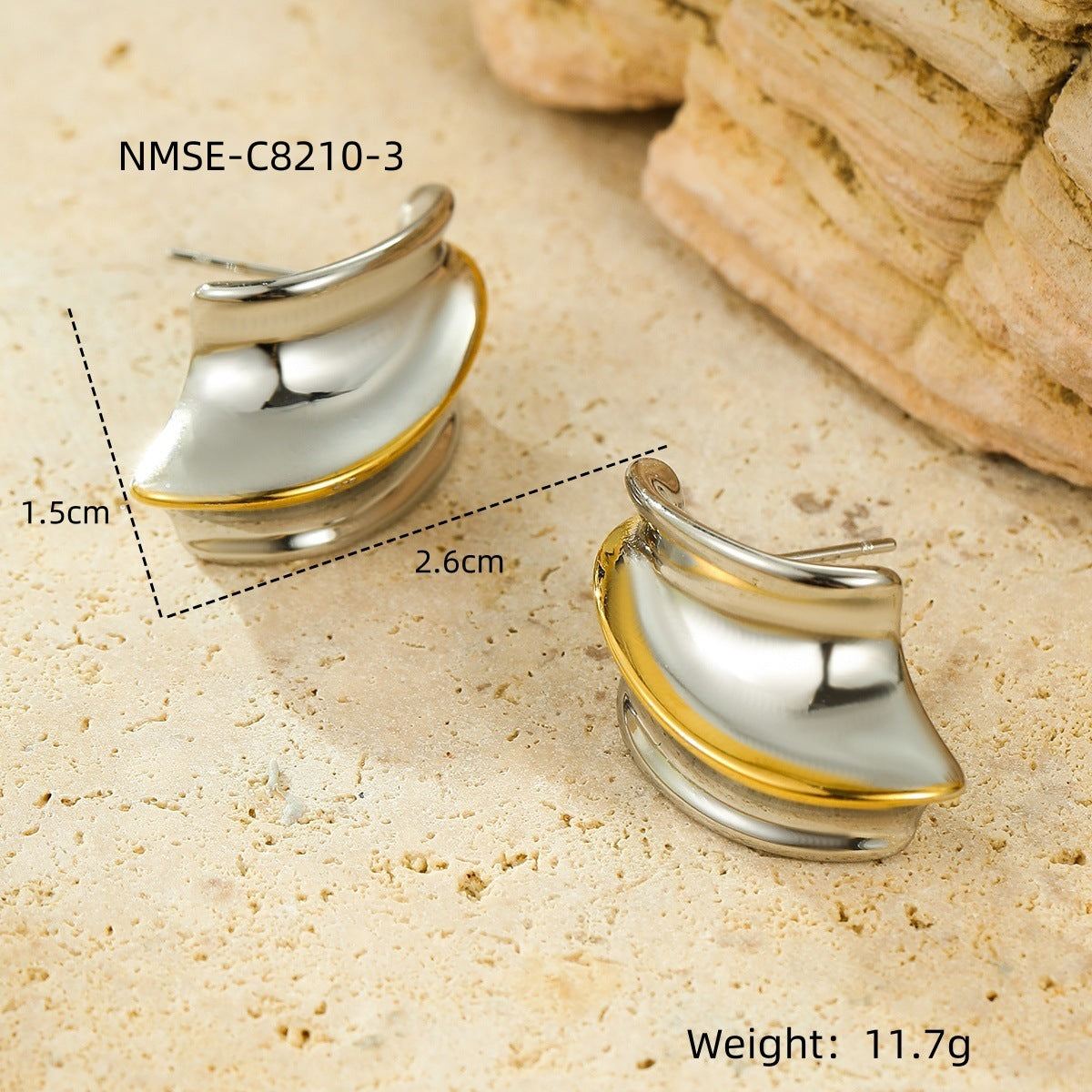 Matching Geometric Design Special-interest Earrings Affordable Luxury Fashion Earrings