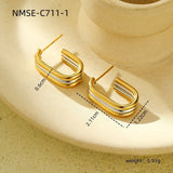 Matching Geometric Design Special-interest Earrings Affordable Luxury Fashion Earrings