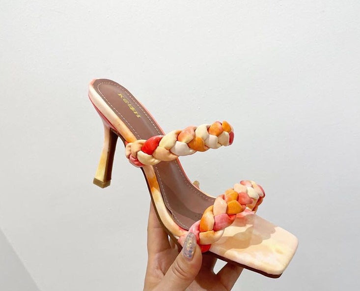 New Style Sandals With Stiletto Heels And Large Size Women's Shoes