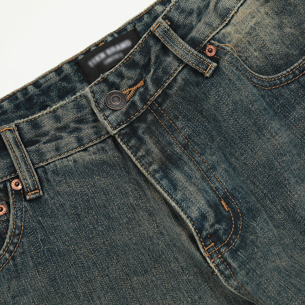 Vintage Washed Skinny Jeans For Men