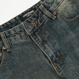 Vintage Washed Skinny Jeans For Men