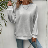 Women's Loose Sports Round Neck Sweatshirt