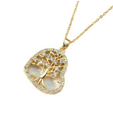 Popular Round Hollow Tree Of Life Pendant Necklace