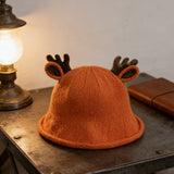 Antlers Kids Bucket Hat-Orange 4976