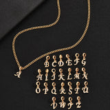 Affordable Luxury Fashion 26 Letters Diamond Pendant Necklace Men