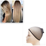 Women's new gradient long straight wig