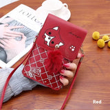 Contrast Vertical Touch Screen Phone Bag Women's Crossbody