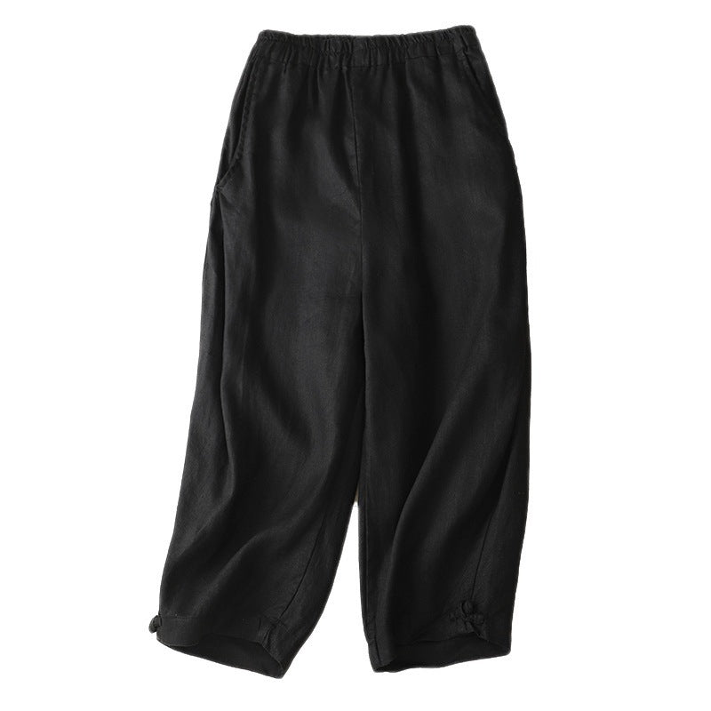 Women's Cotton And Linen Retro Literary Loose Bloomers