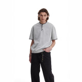 Retro Summer Zipper Short Sleeve