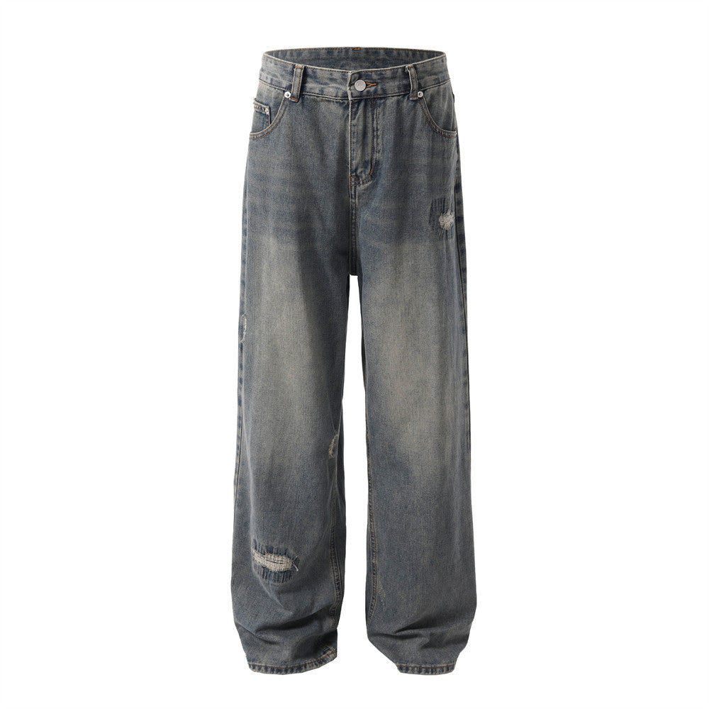 Fashion Holes Patch Jeans For Men