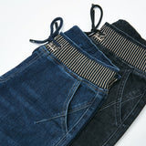 Plus Size High Waist Straight Drooping Pants Jeans Mop Pants Bell-bottom Pants