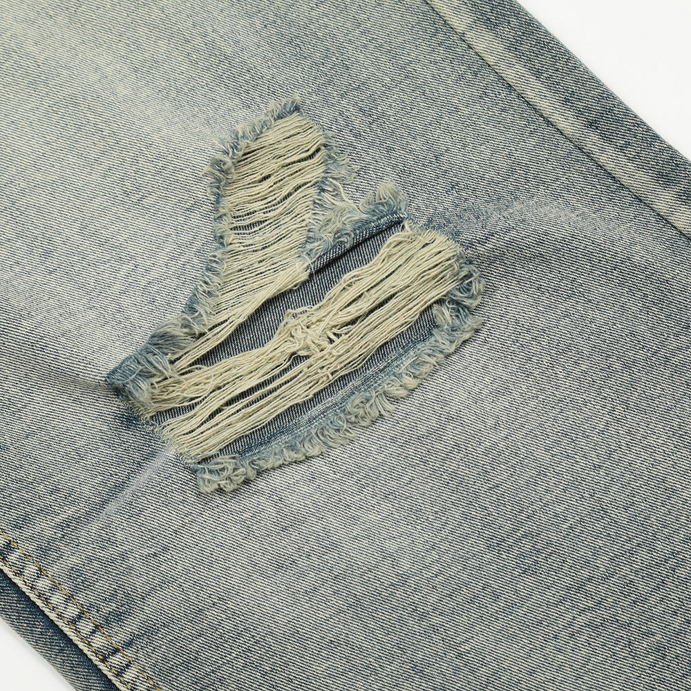 Gradient Washed Ripped Jeans For Men