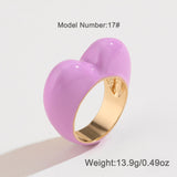 Original Design Color Three-dimensional Enamel Ring