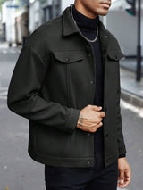 Lapel Woolen New Men's Casual Sports Jacket