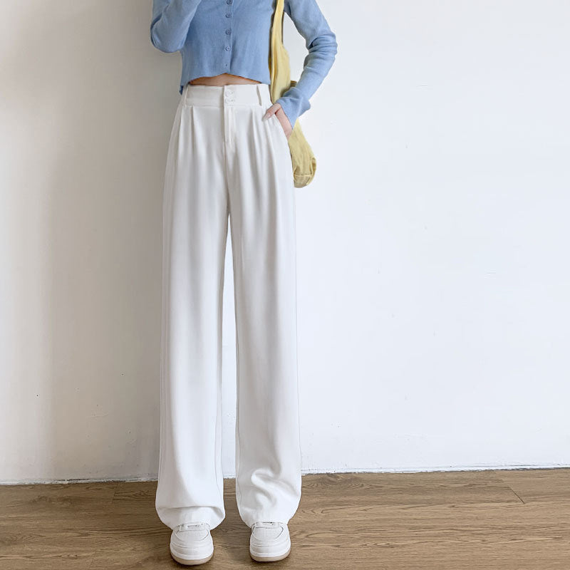 High Waist Drooping High-grade Suit Pants