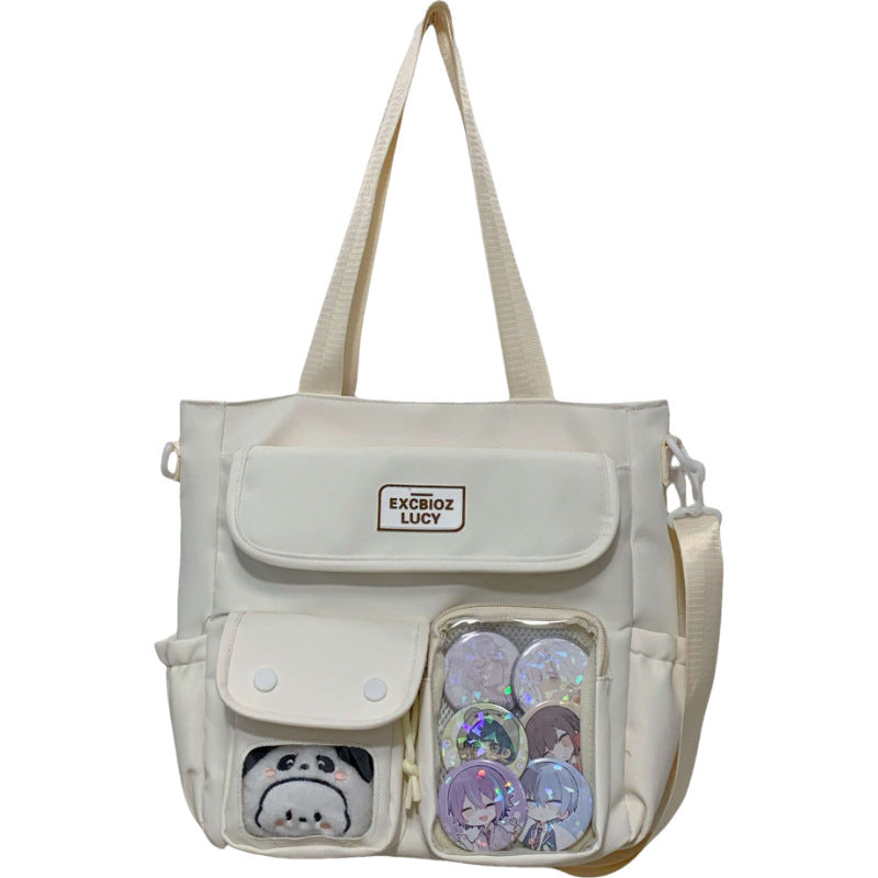 Japanese Handbag Large Capacity Student Class Tote Bag Campus Bag