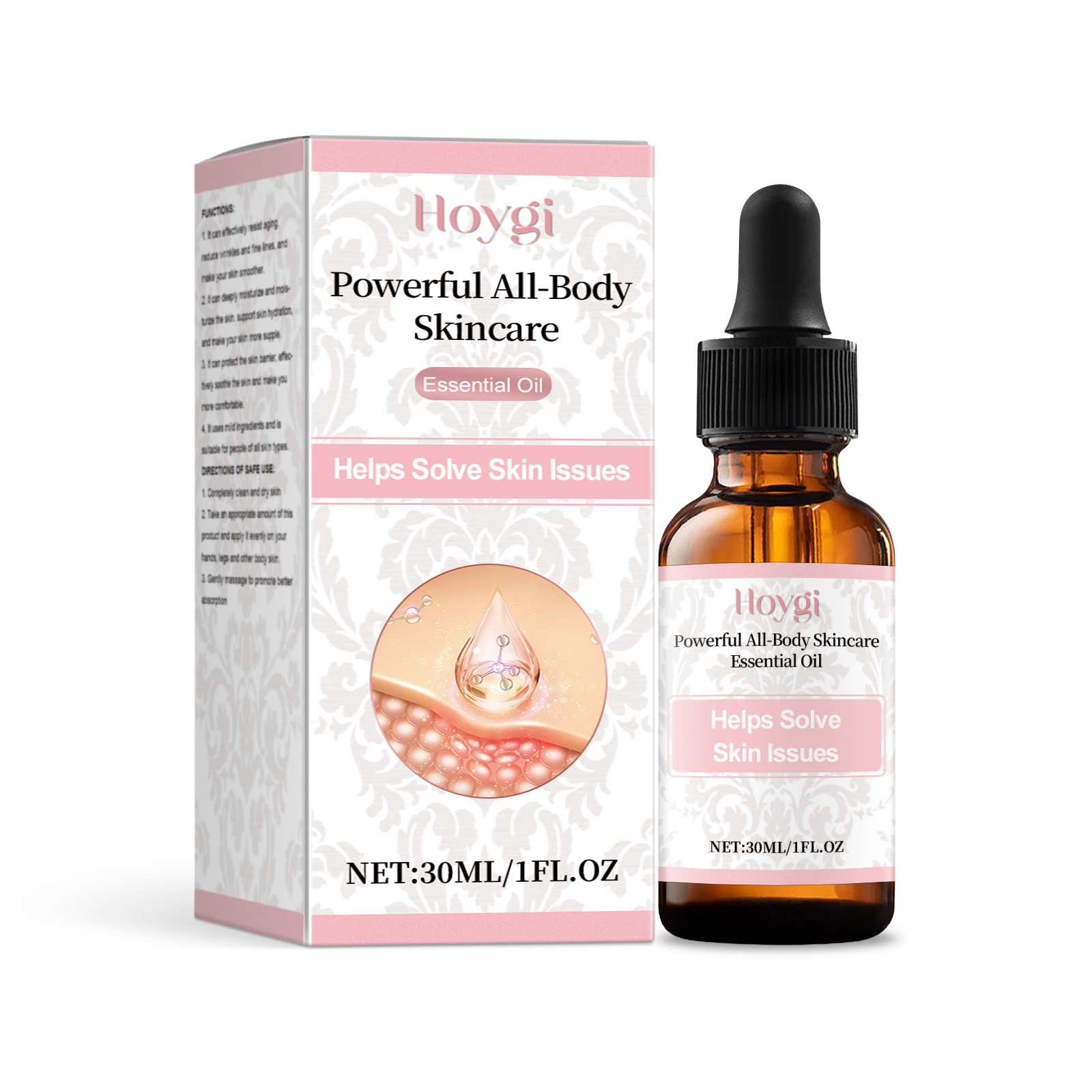Hoygi Full Body Skin Care Essential Oil, Hydrating Tender Delicate And Smooth Moisturizing Full Body Skin Moisturizing And Hydrating Oil