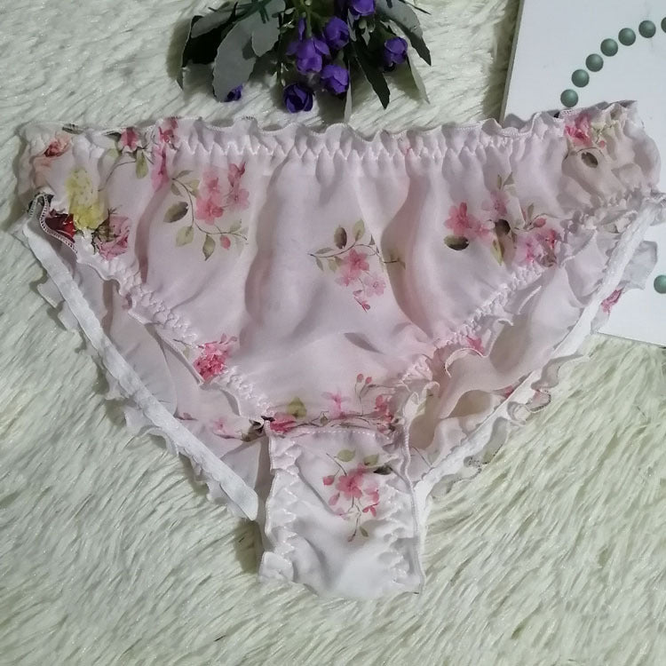 Panties Sexy Translucent Silk Ladies Triangle