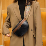 Women's Chest Texture Semi-circular Saddle Bag